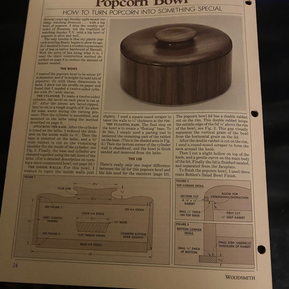 🎉5/$10🎉 Woodsmith magazine number 25 January / February 1983 oak coffee table - Picture 7 of 8